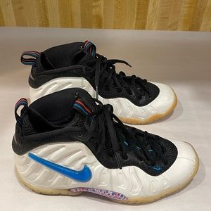 Nike Air Little Posite Foamposite Pro White Blue Black 3D